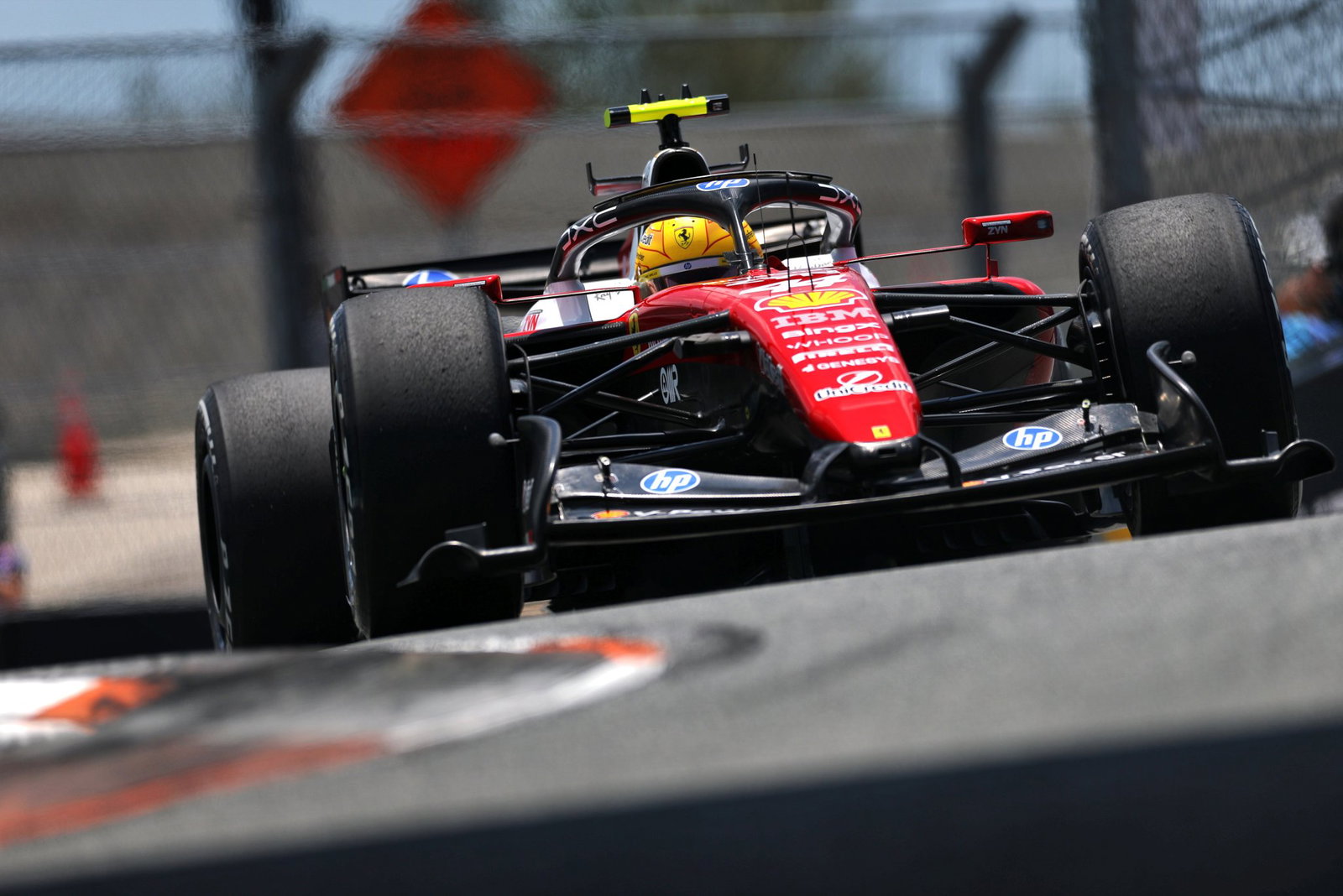 Lewis Hamilton “hoped it would be better” for Ferrari in F1 Miami Grand Prix sprint qualifying