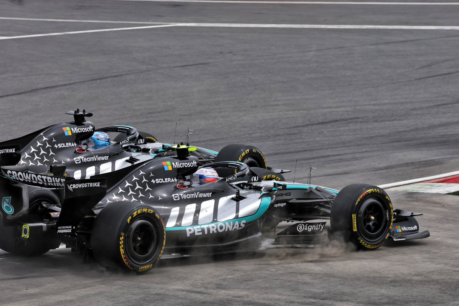 Martin Brundle has say on edgy George Russell-Kimi Antonelli F1 Canadian GP sprint battle Martin Brundle has say on edgy George Russell-Kimi Antonelli F1 Canadian GP sprint battle