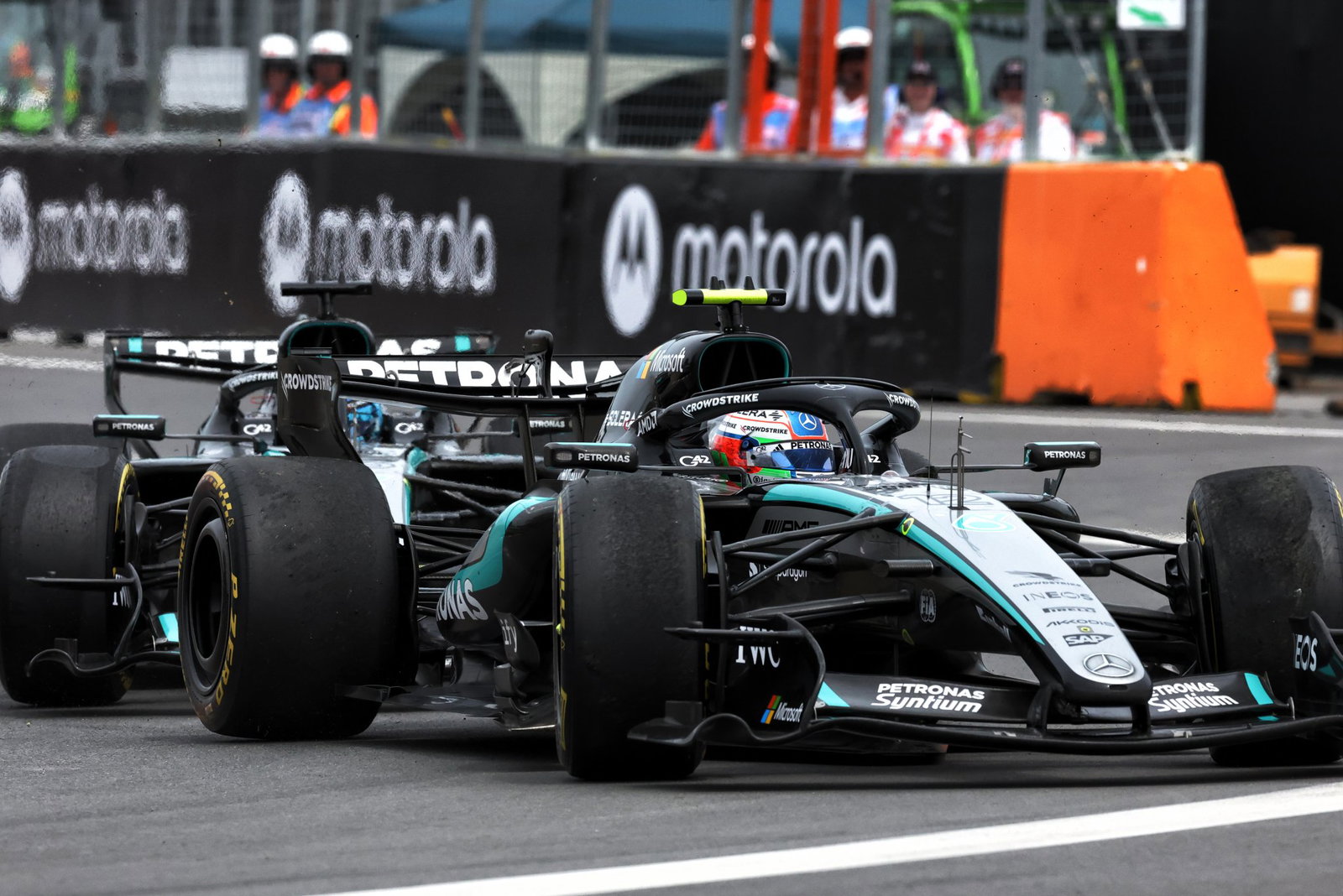 What Mercedes F1 boss Toto Wolff made of George Russell and Kimi Antonelli contact