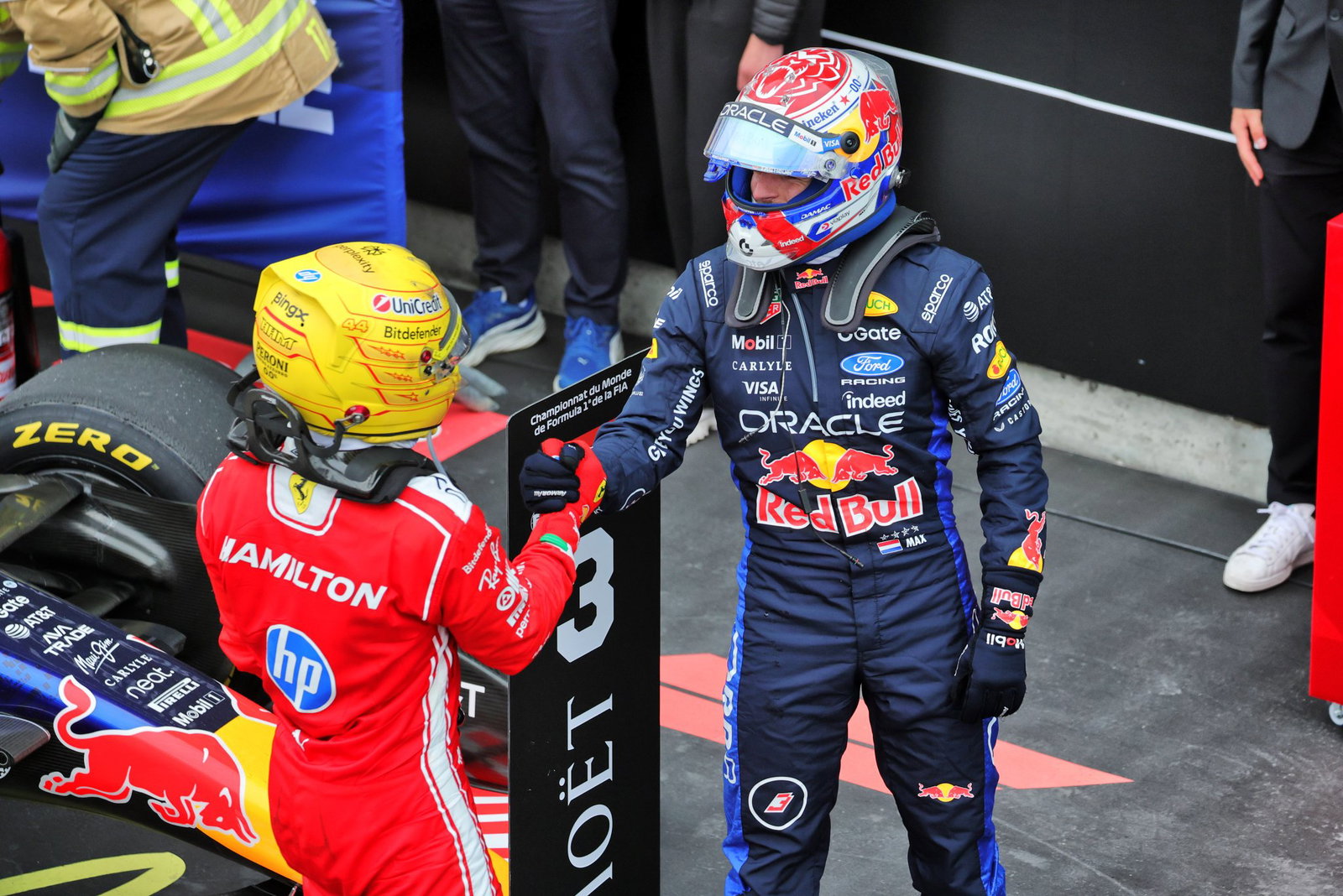 Lewis Hamilton and Max Verstappen dissect epic Canada battle in F1 cooldown room Lewis Hamilton and Max Verstappen dissect epic Canada battle in F1 cooldown room