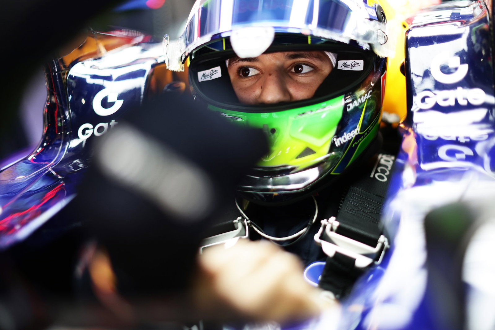 ‘Why did he do that?’ – Isack Hadjar fumes at Sergio Perez after close call in Barcelona F1 practice