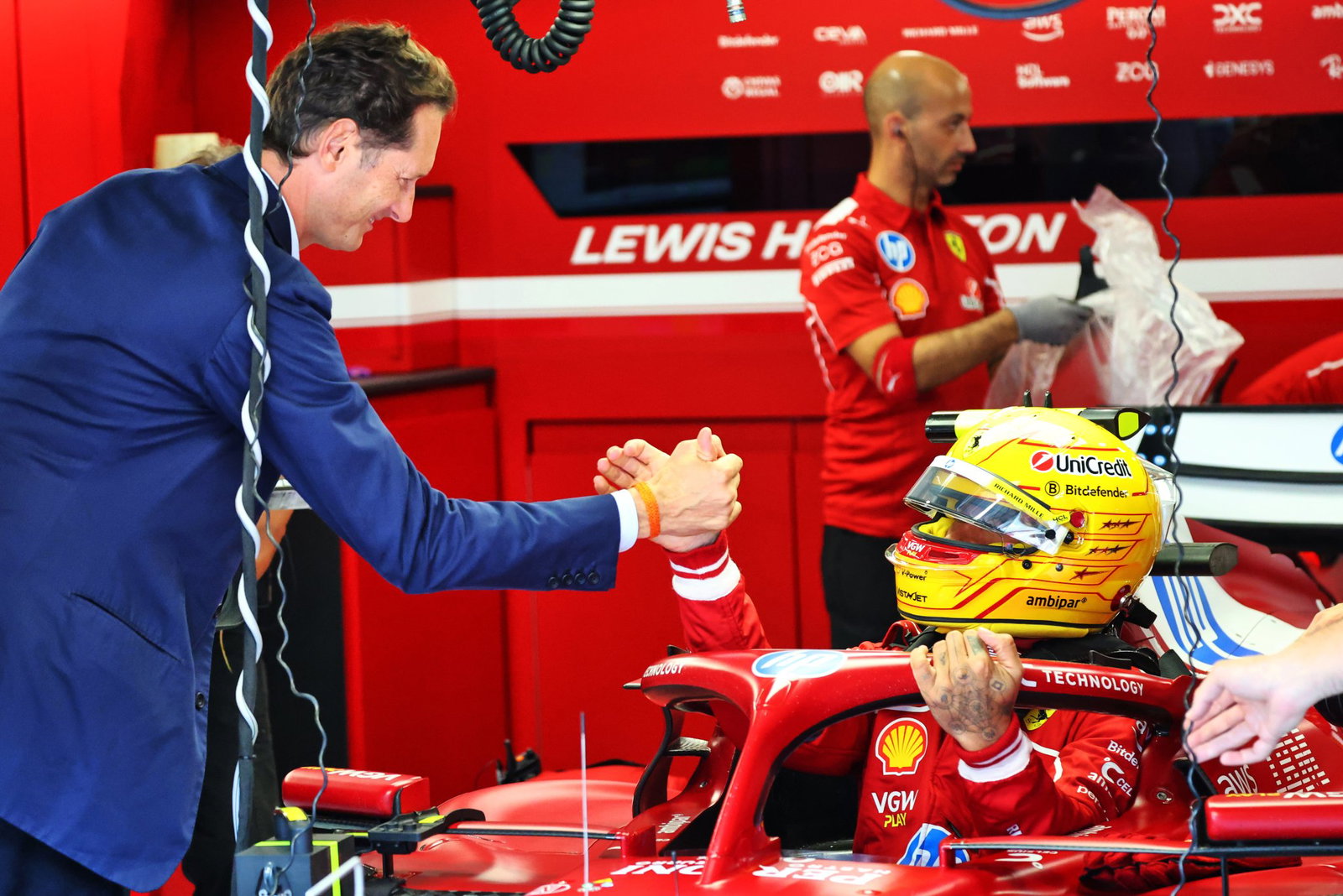 Ferrari chairman issues statement after magical Lewis Hamilton F1 win Ferrari chairman issues statement after magical Lewis Hamilton F1 win