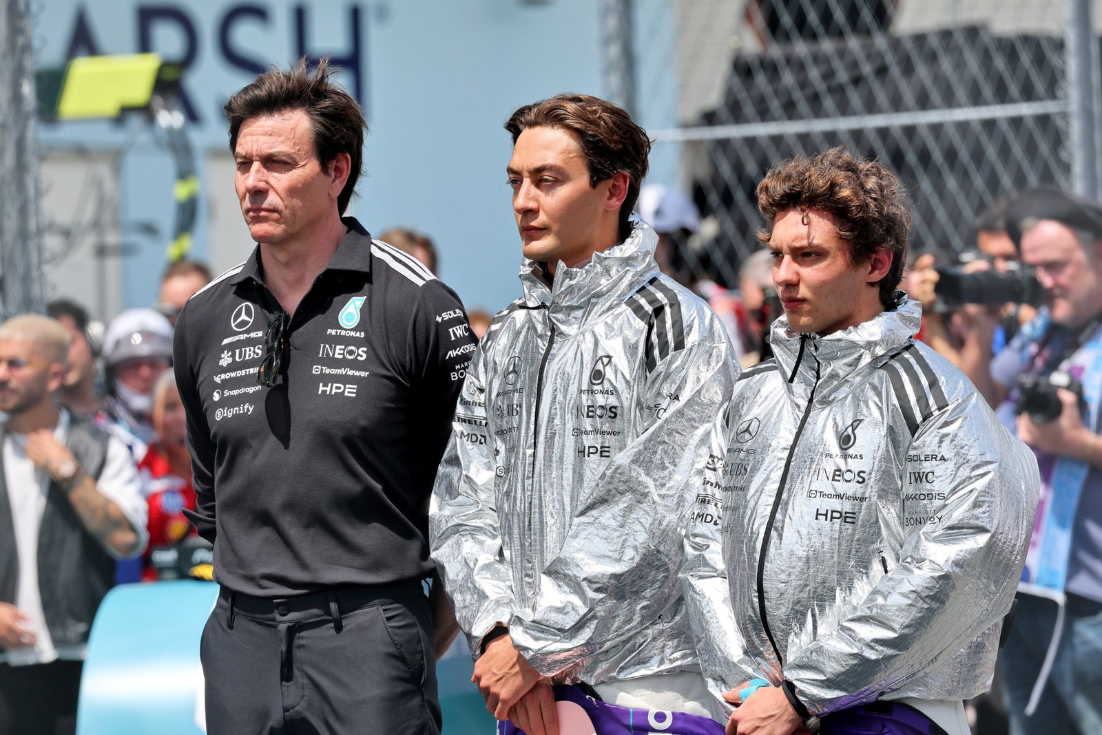 Toto Wolff confirms George Russell to remain at Mercedes with Max Verstappen ‘off the radar’