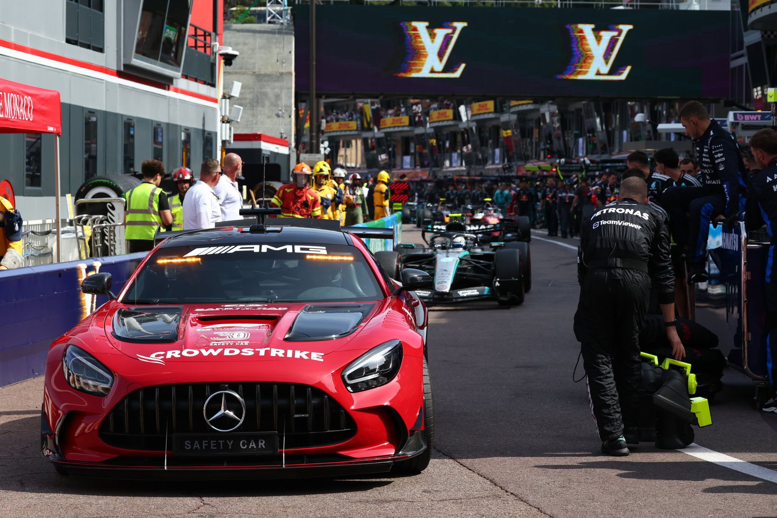 F1 Monaco GP red-flagged in wake of Charles Leclerc crash over track break-up F1 Monaco GP red-flagged in wake of Charles Leclerc crash over track break-up