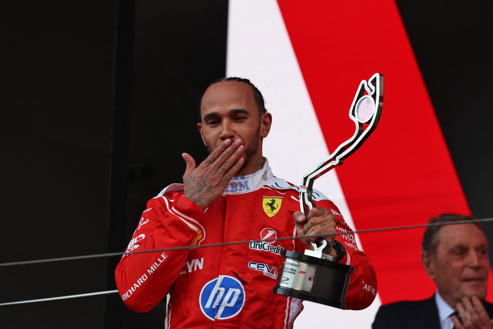 Kim Kardashian joins Lewis Hamilton celebrations under Monaco F1 podium after snubbing Martin Brundle Kim Kardashian joins Lewis Hamilton celebrations under Monaco F1 podium after snubbing Martin Brundle