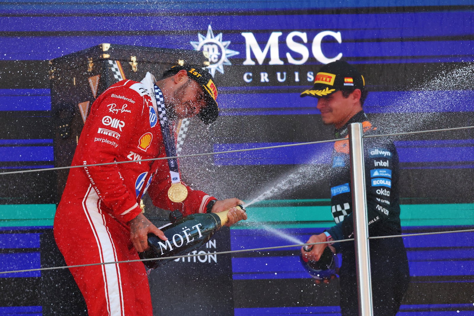 Jacques Villeneuve hails “aggressive” Ferrari approach for F1 record-extending Lewis Hamilton success