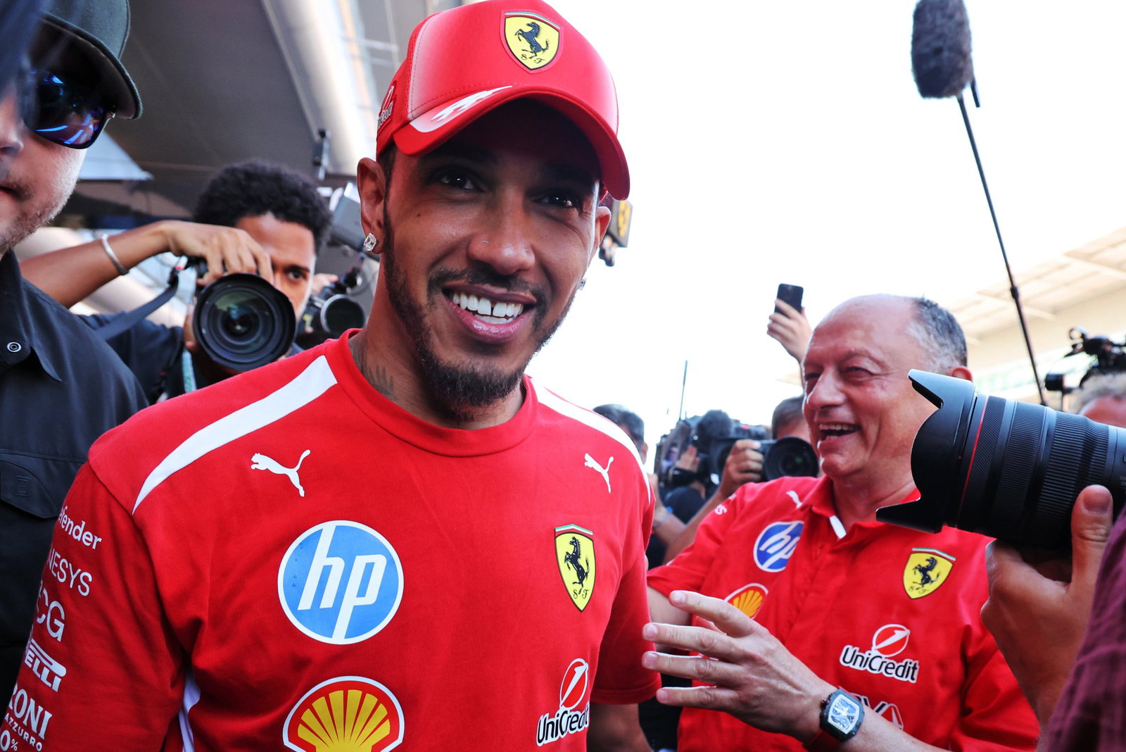 Revealed: What Kim Kardashian told Lewis Hamilton in phone call after first Ferrari F1 win