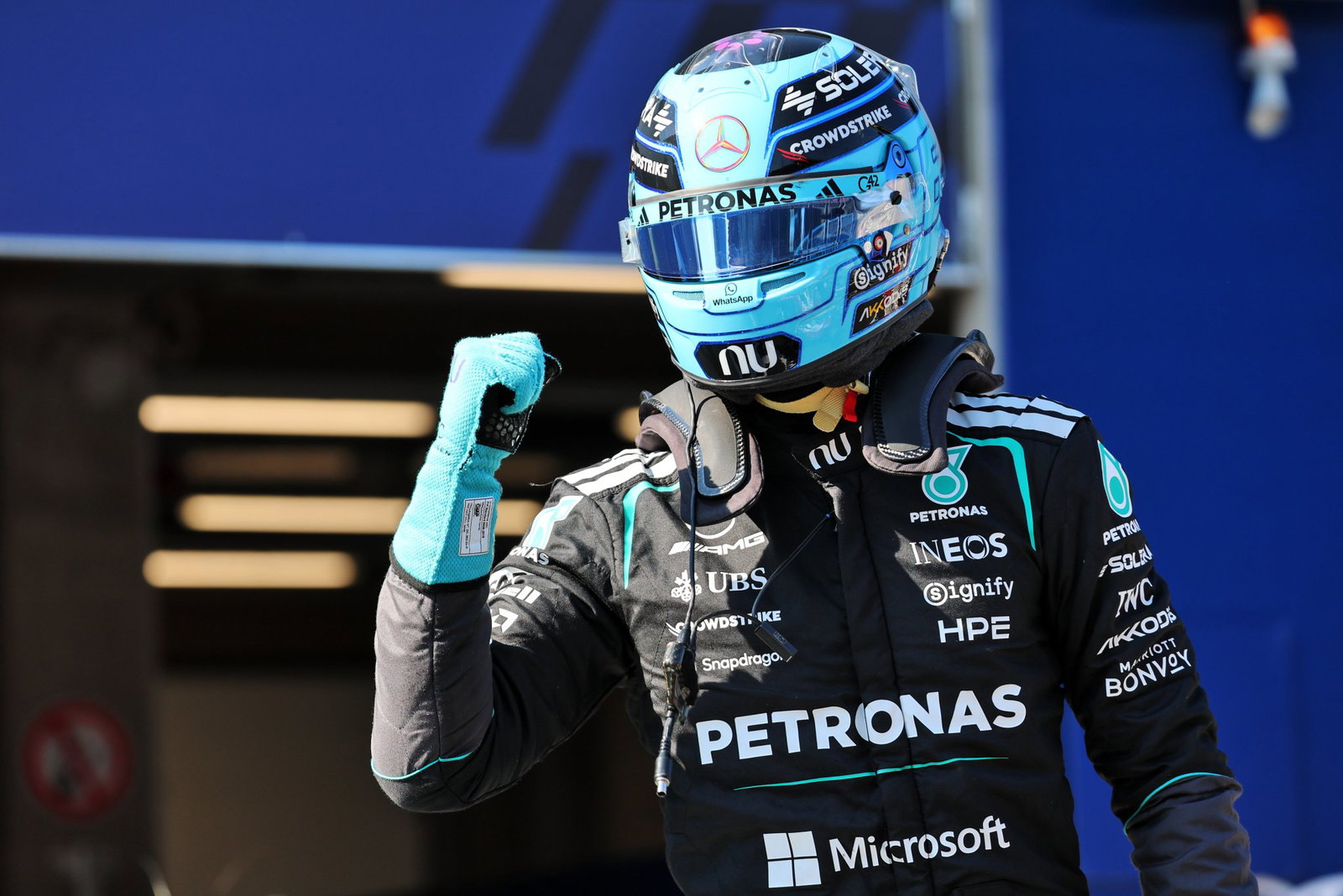 George Russell takes controversial pole position at F1 Austrian GP after Max Verstappen crash