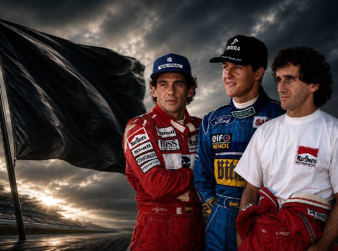 Schumacher, Senna, Prost: Schwarze Flaggen in der Formel 1