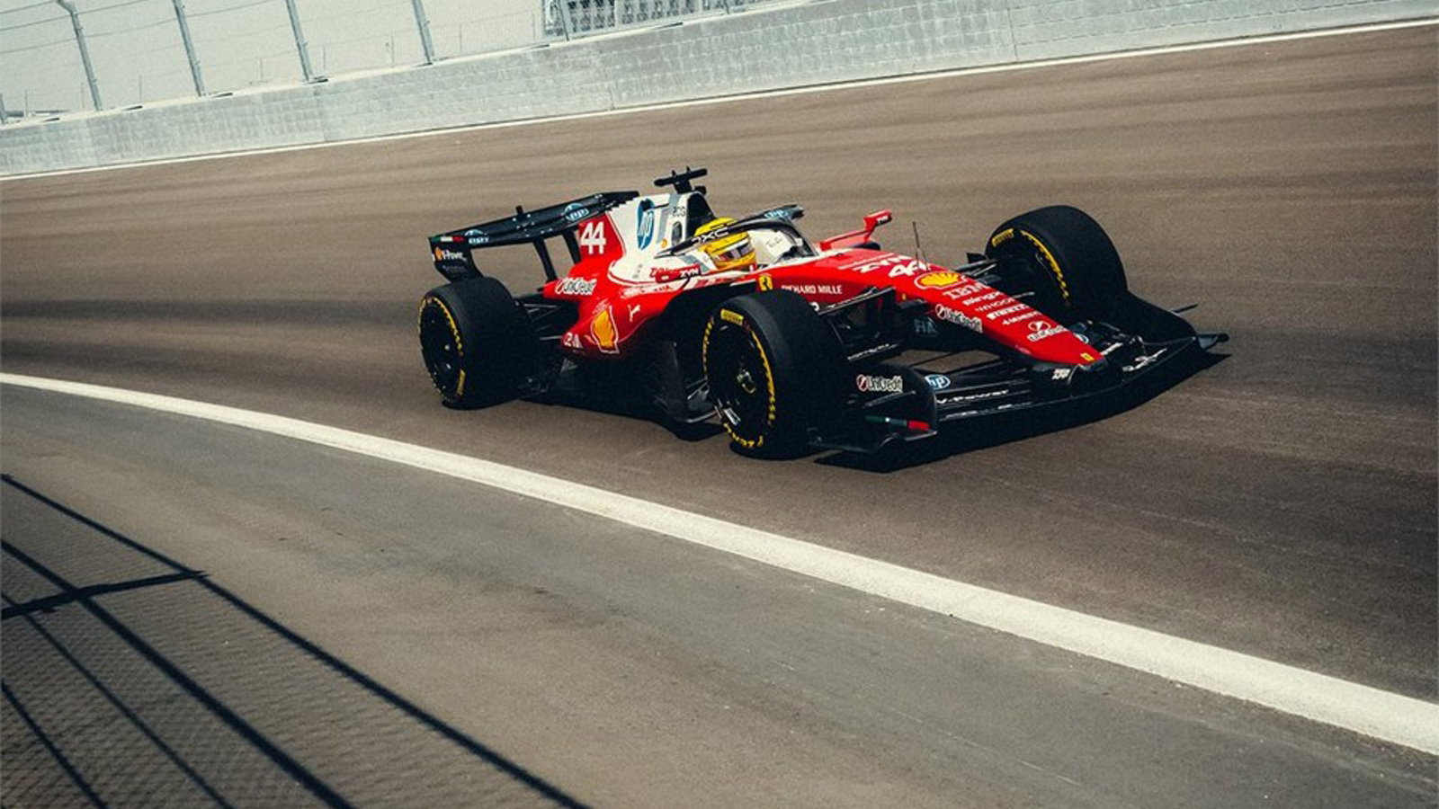 First look: Ferrari gives Madrid track its F1 debut in filming day First look: Ferrari gives Madrid track its F1 debut in filming day