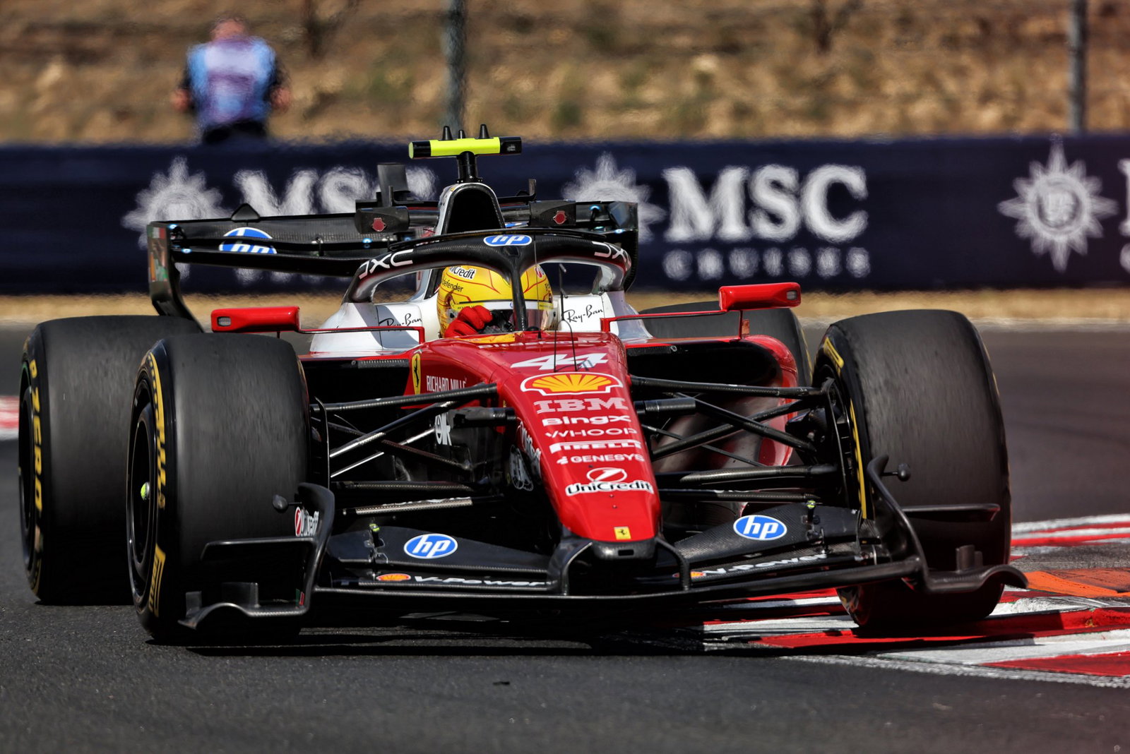 Lewis Hamilton leads Ferrari 1-2 in second Hungary F1 practice as Franco Colapinto crashes Lewis Hamilton leads Ferrari 1-2 in second Hungary F1 practice as Franco Colapinto crashes
