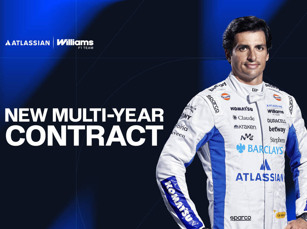 Kontinuität 2027: Auch Carlos Sainz verlängert Williams-Vertrag Kontinuität 2027: Auch Carlos Sainz verlängert Williams-Vertrag
