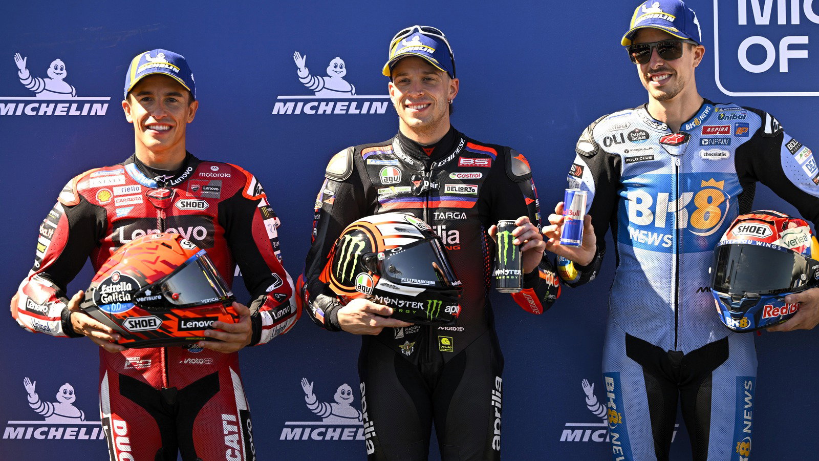 Starting grid for the 2026 Aragon MotoGP Sprint race