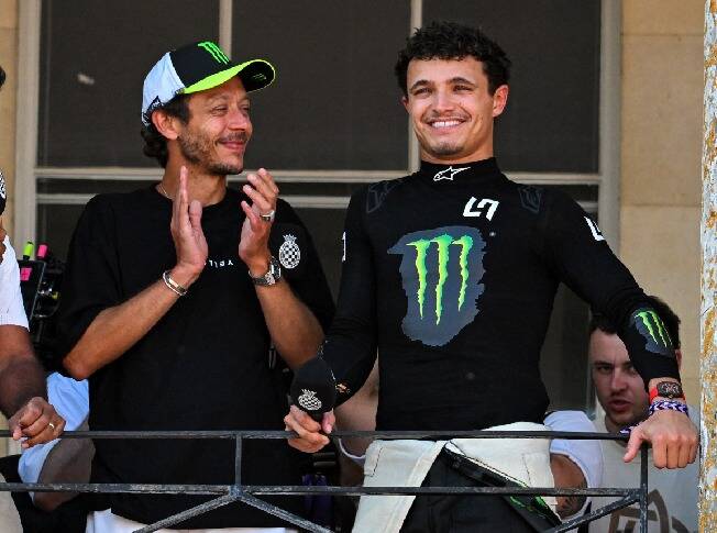 Valentino Rossi: Bin stolz auf die Leistung von Lando Norris! Valentino Rossi: Bin stolz auf die Leistung von Lando Norris!