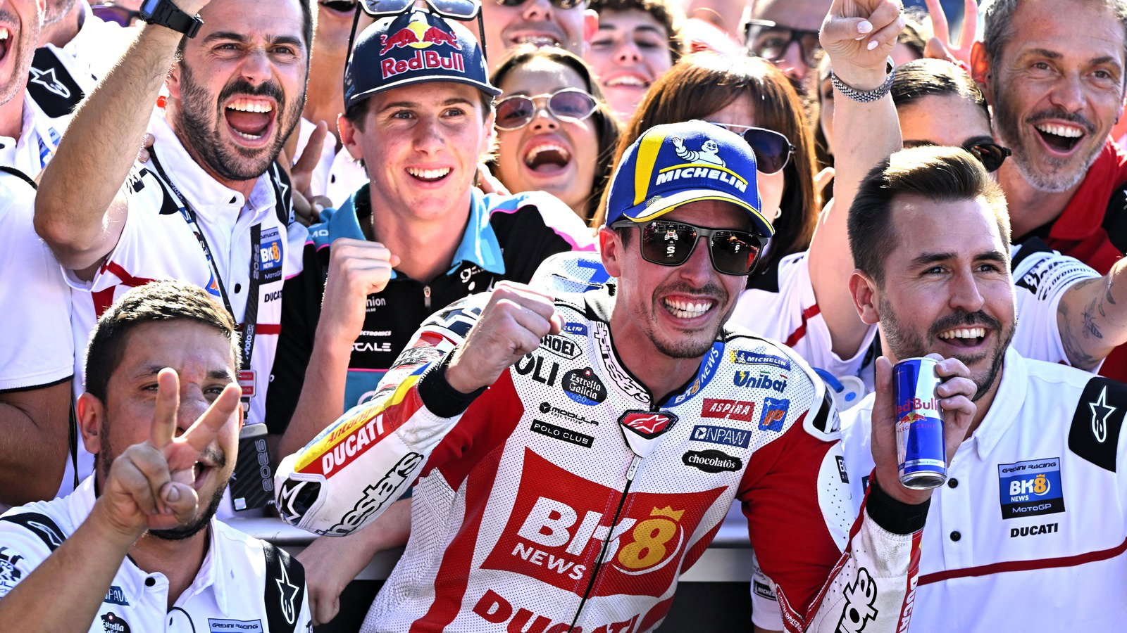 Alex Marquez celebrates “unexpected podium”, Marc “playing a bit” in Misano MotoGP