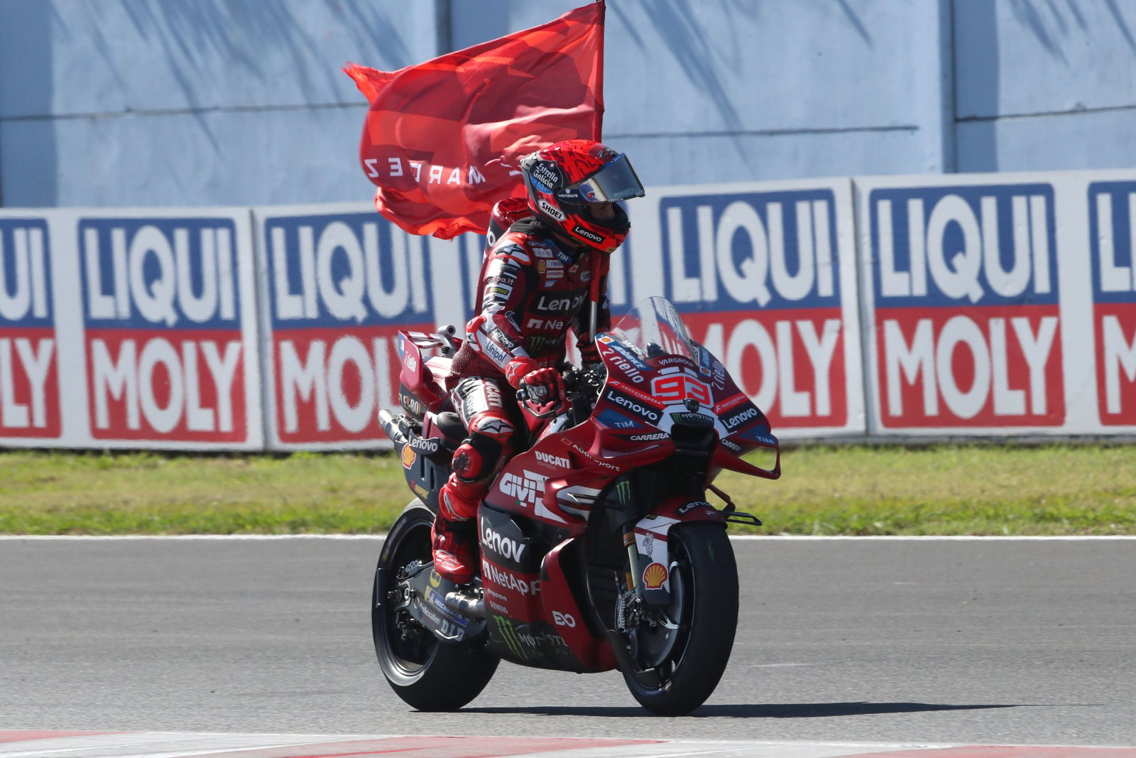 Marc Marquez wins Misano MotoGP to take championship lead, Bezzecchi crashes Marc Marquez wins Misano MotoGP to take championship lead, Bezzecchi crashes