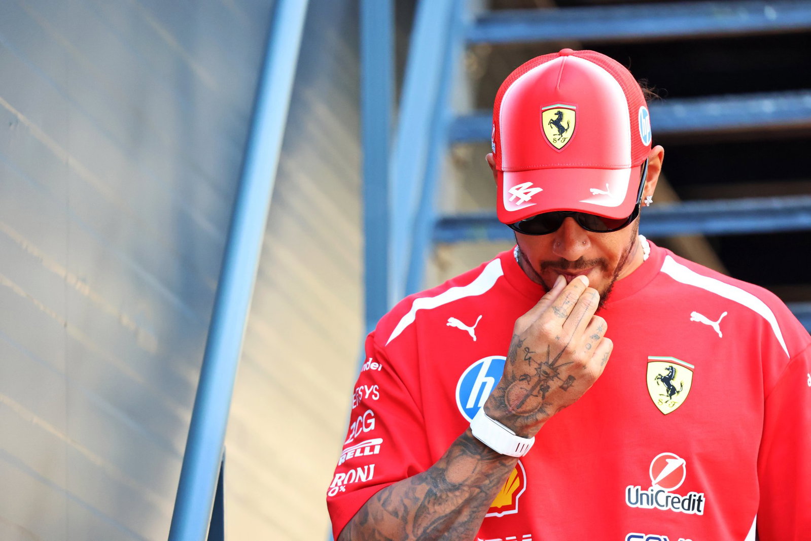 Lewis Hamilton’s telling one-word reply amid Christian Horner Ferrari links