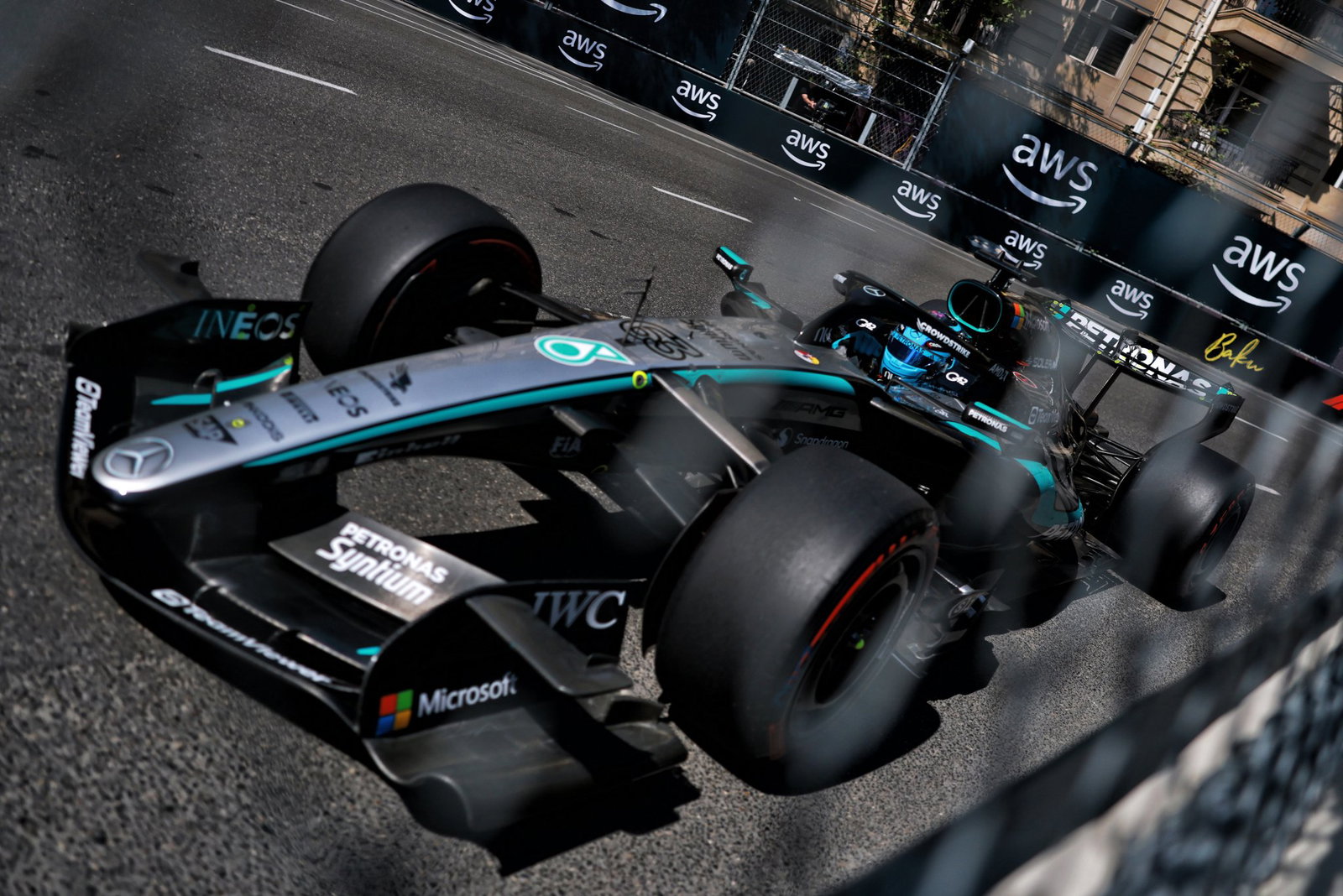 George Russell stays on top in F1 Azerbaijan Grand Prix FP2 as Arvid Lindblad crashes at Baku George Russell stays on top in F1 Azerbaijan Grand Prix FP2 as Arvid Lindblad crashes at Baku