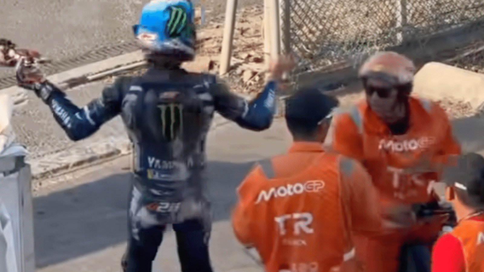 Alex Rins explains outburst against MotoGP marshal in ‘strange misunderstanding’ Alex Rins explains outburst against MotoGP marshal in ‘strange misunderstanding’