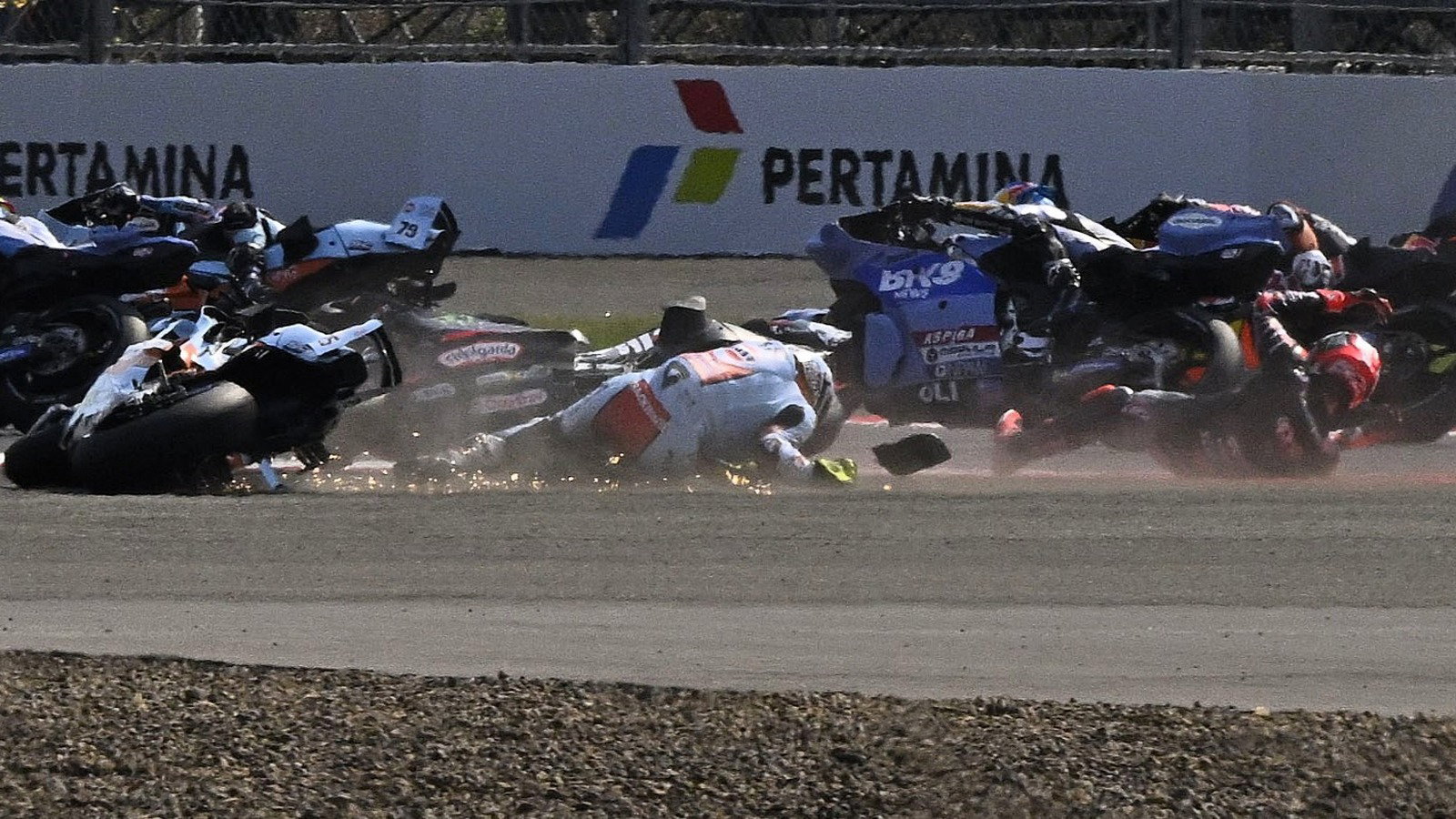 “I’m not surprised”: Marc Marquez blamed for Aprilia crash in Indonesia sprint
