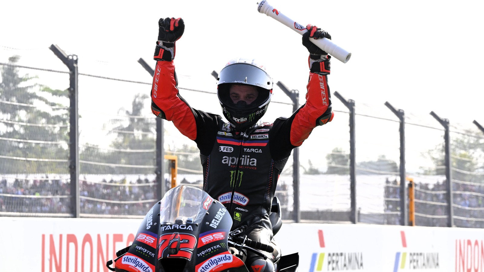 Marco Bezzecchi “will keep fighting” after historic 300th Italian MotoGP victory at Mandalika Marco Bezzecchi “will keep fighting” after historic 300th Italian MotoGP victory at Mandalika