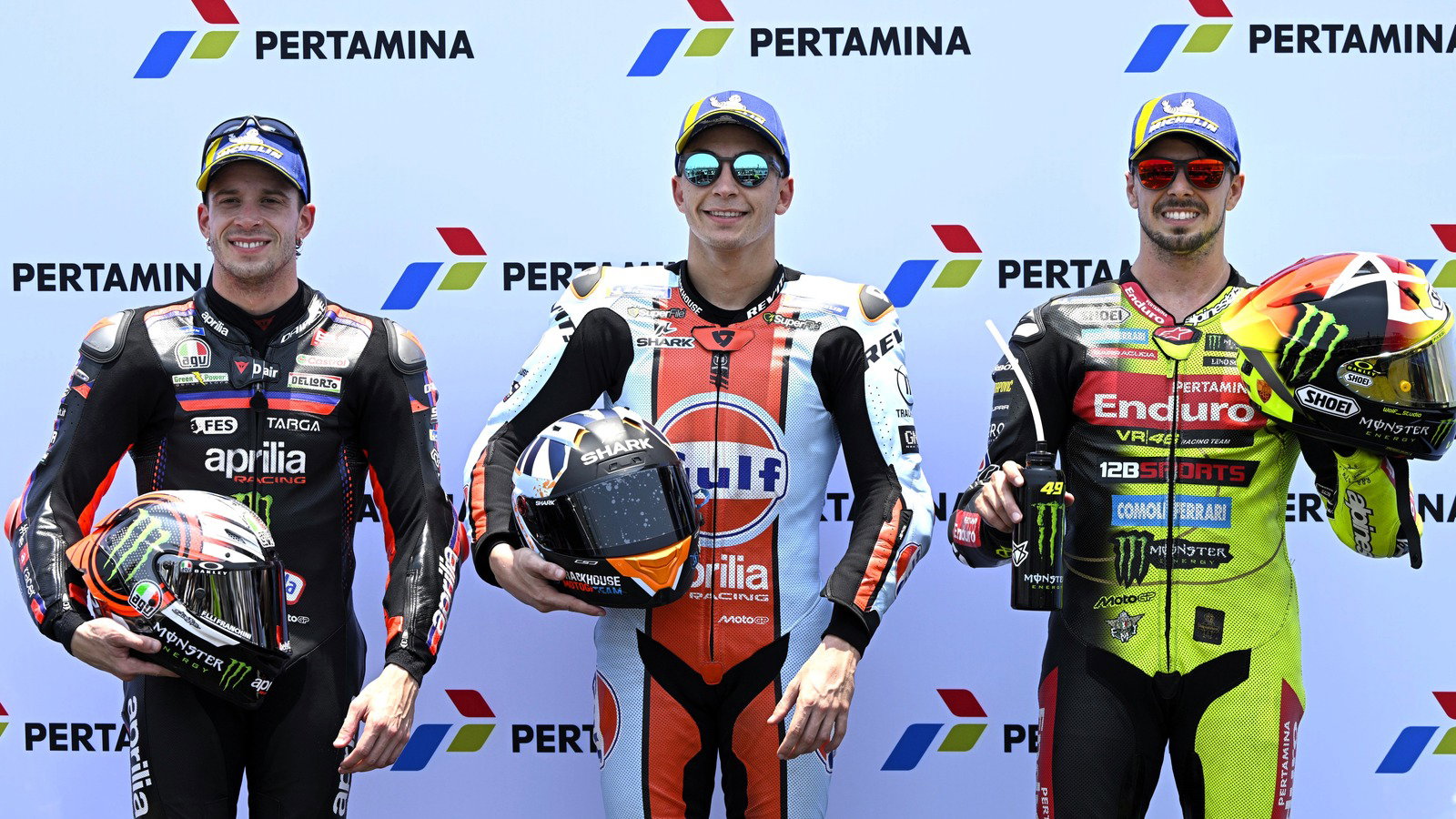 Starting grid for the 2026 Mandalika MotoGP race after a penalty