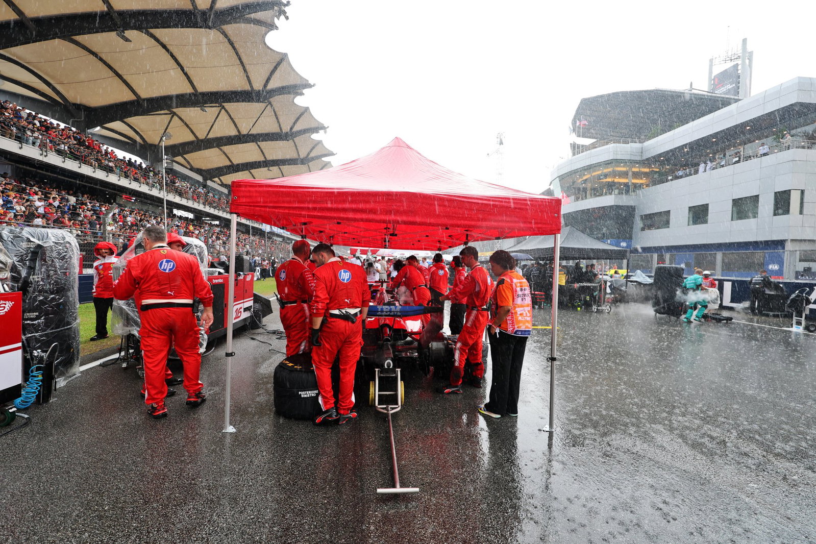 F1 Bahrain Grand Prix in Malaysia LIVE: Race start delayed again after formation lap chaos