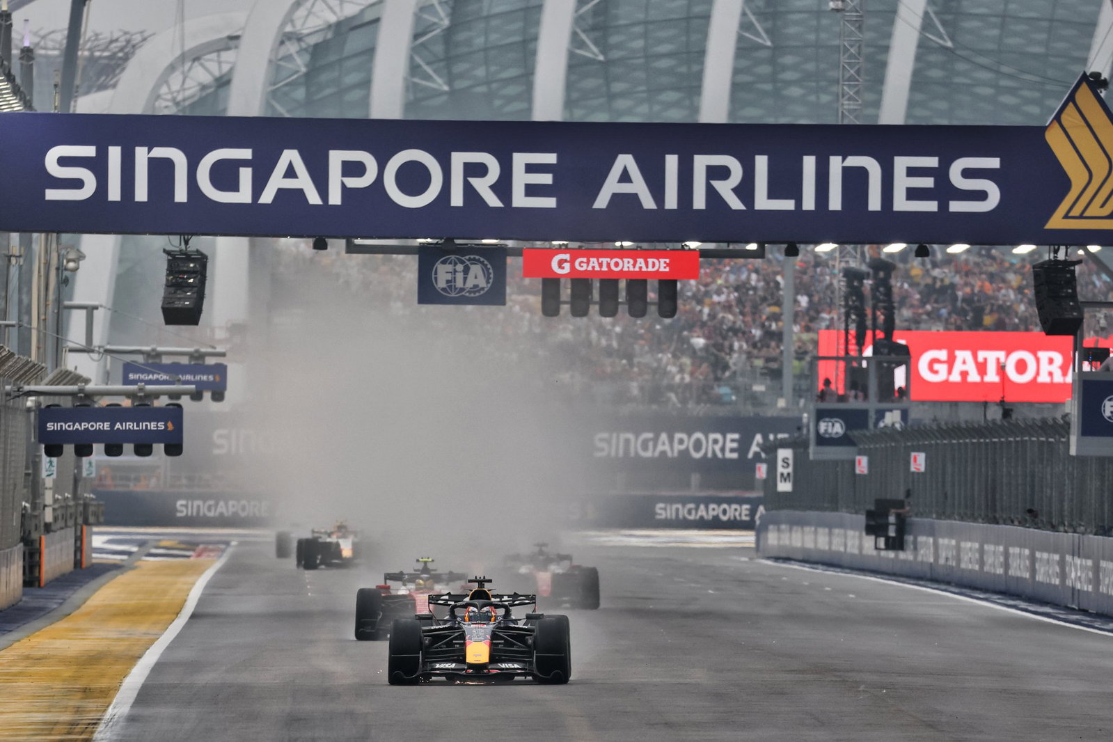 F1 Singapore Grand Prix qualifying delayed after rain disrupted proceedings